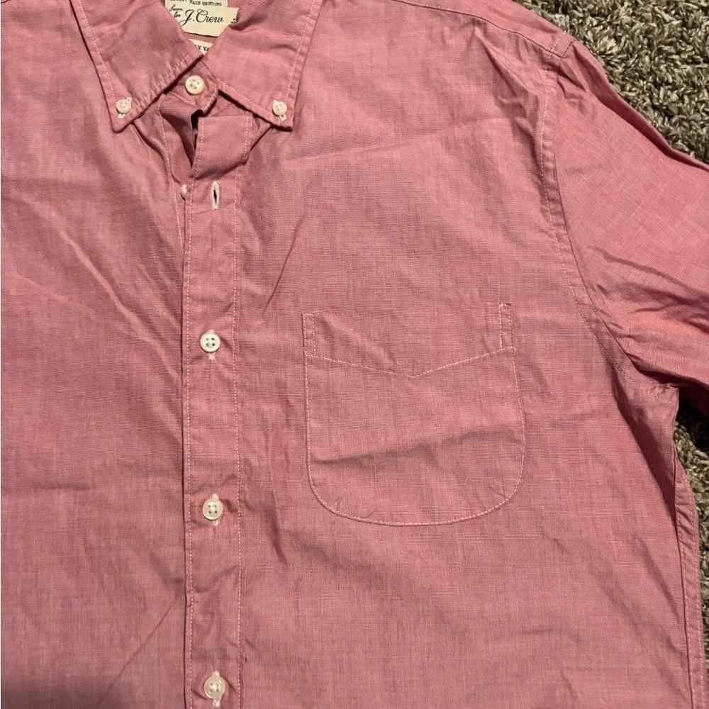 RED J. Crew Classic Button-Down Shirt
